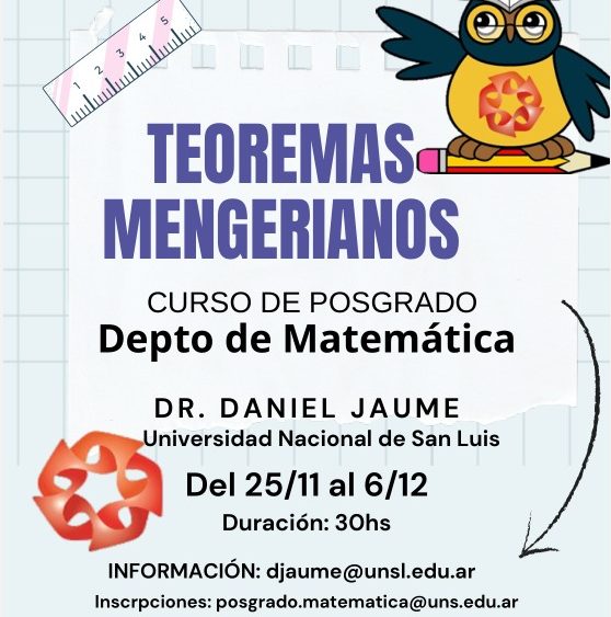 Curso de Posgrado: Teoremas Mengerianos