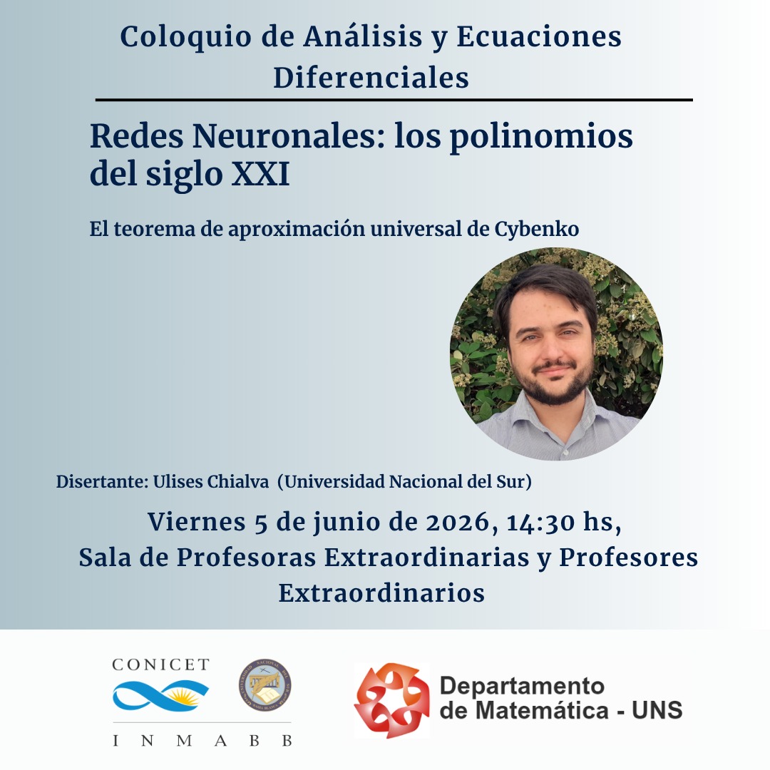 Coloquio de Análisis y Ecuaciones Diferenciales