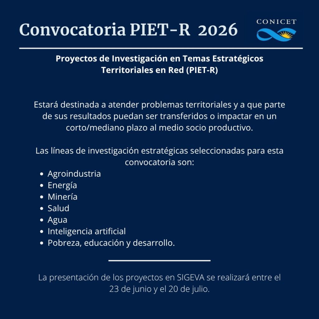 Convocatoria PIET-R 2026
