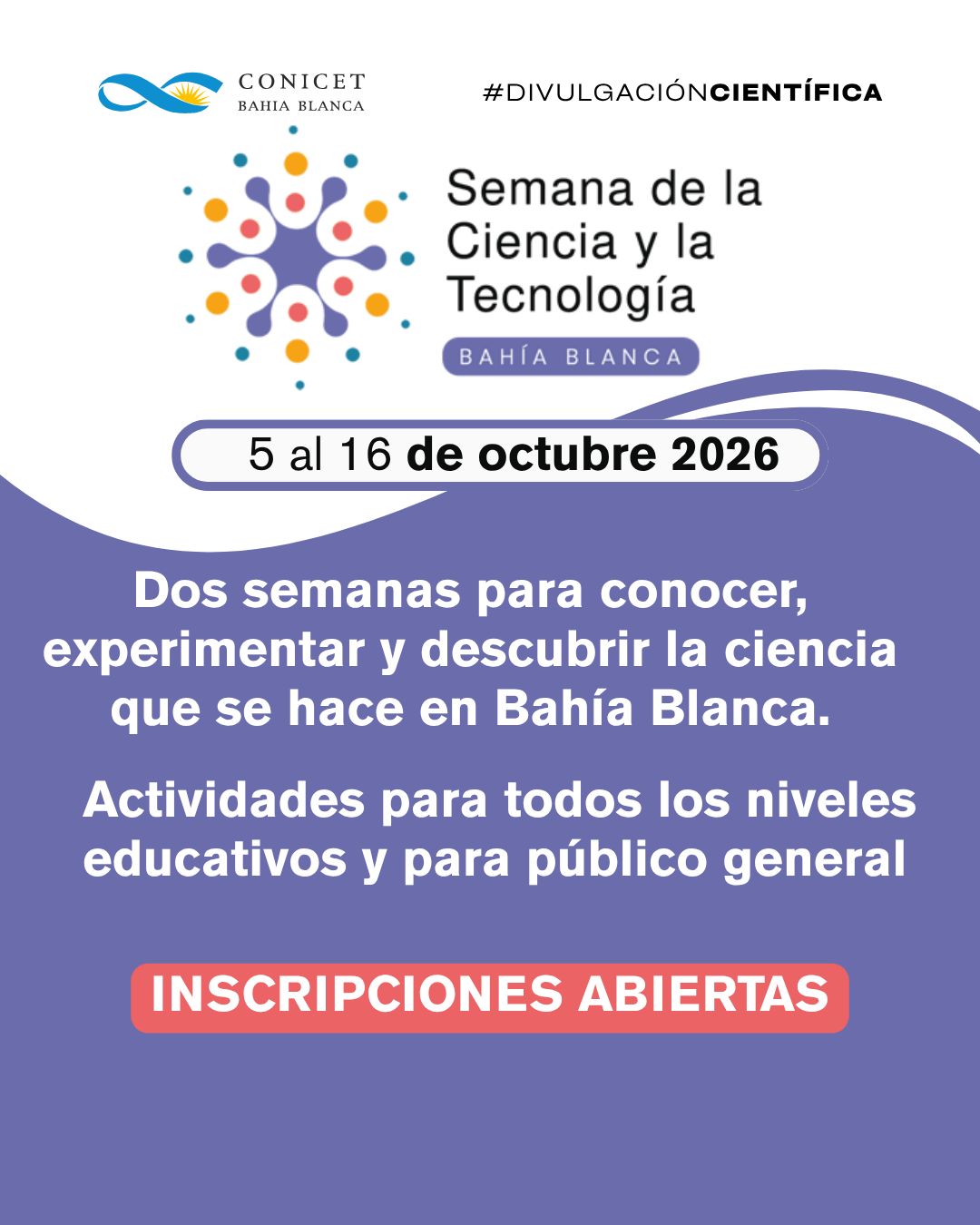 Semana de la ciencia y la tecnología 2026